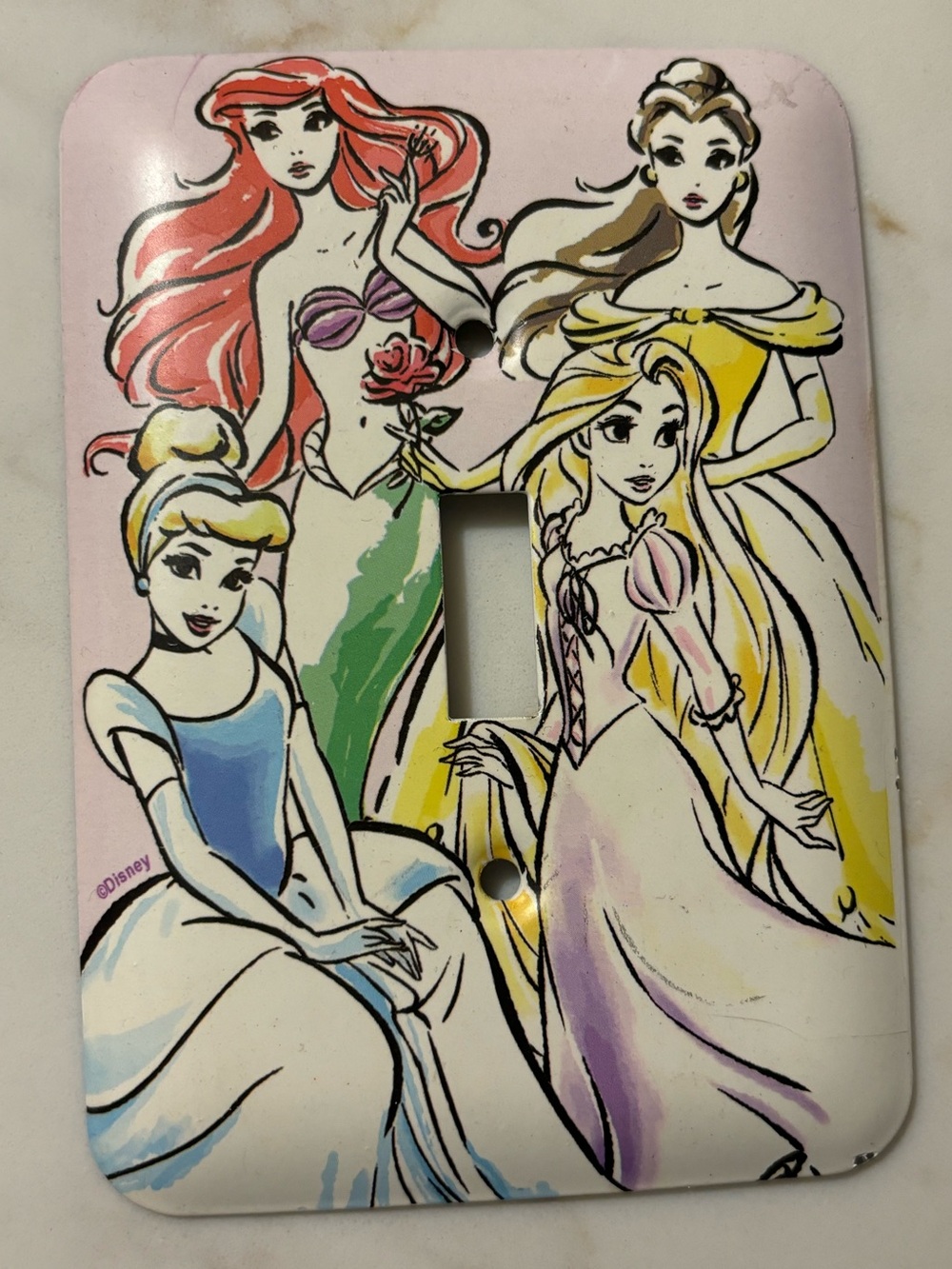 Disney Princess Decorative Light Switch Cover